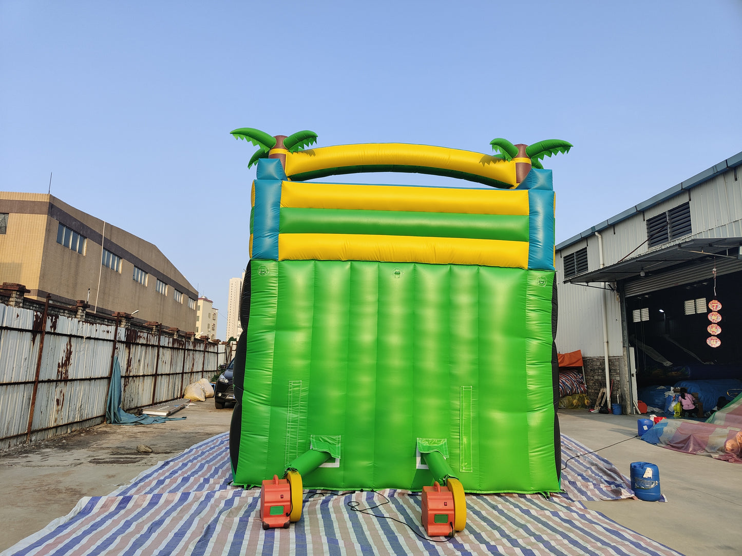Palm Tree Inflatable Water Slide