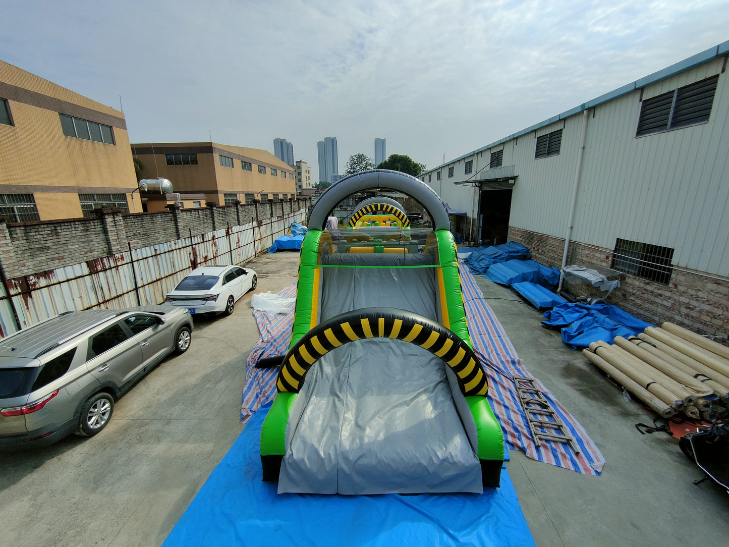 Obstáculo Inflable Gigante 21mL Temático De Calle