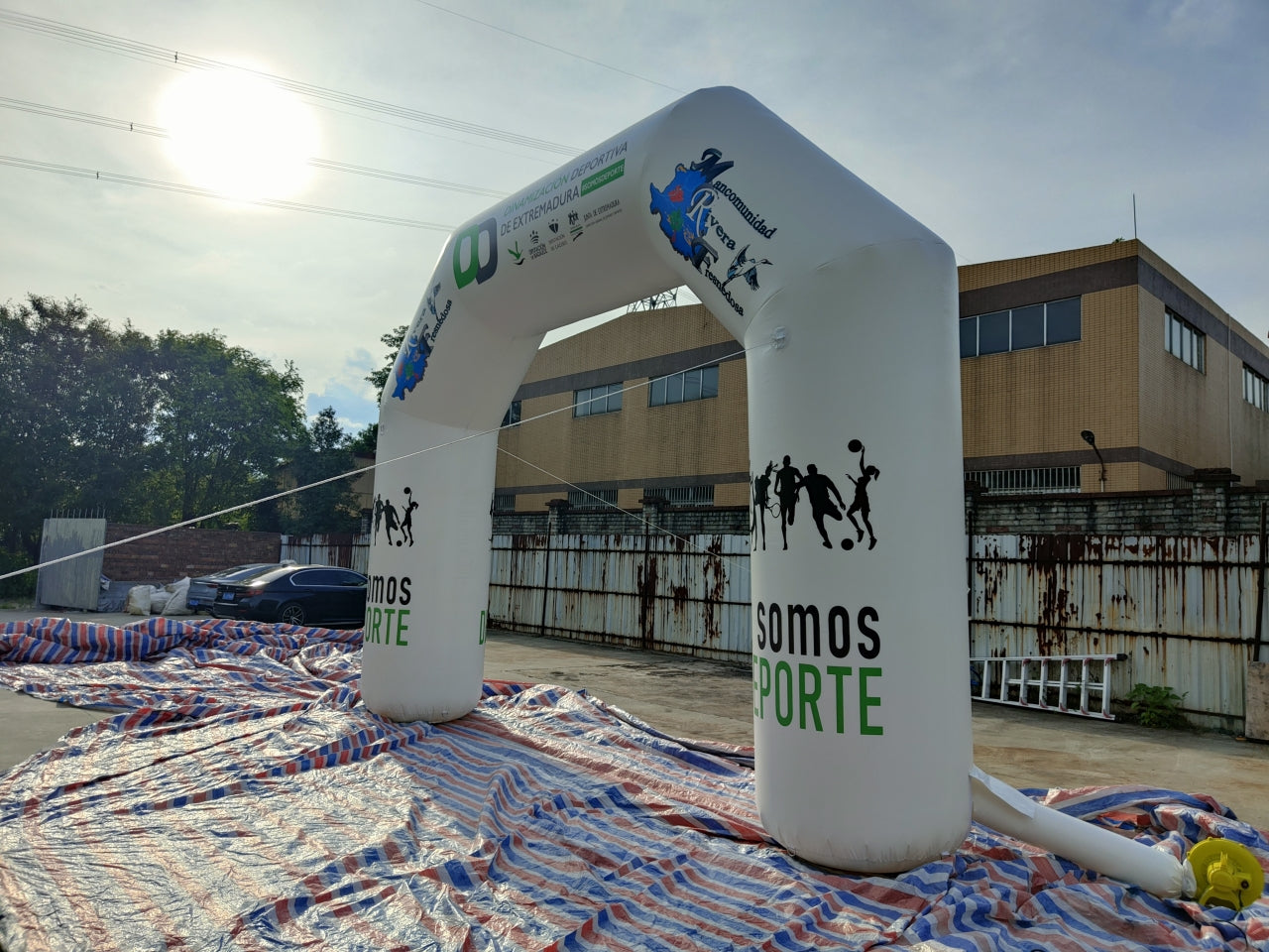 Arco De Meta Inflable Personalizado 4m De Interior