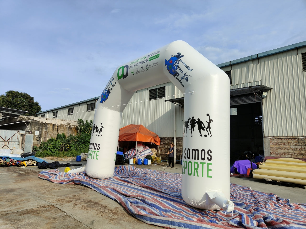 Arco De Meta Inflable Personalizado 4m De Interior