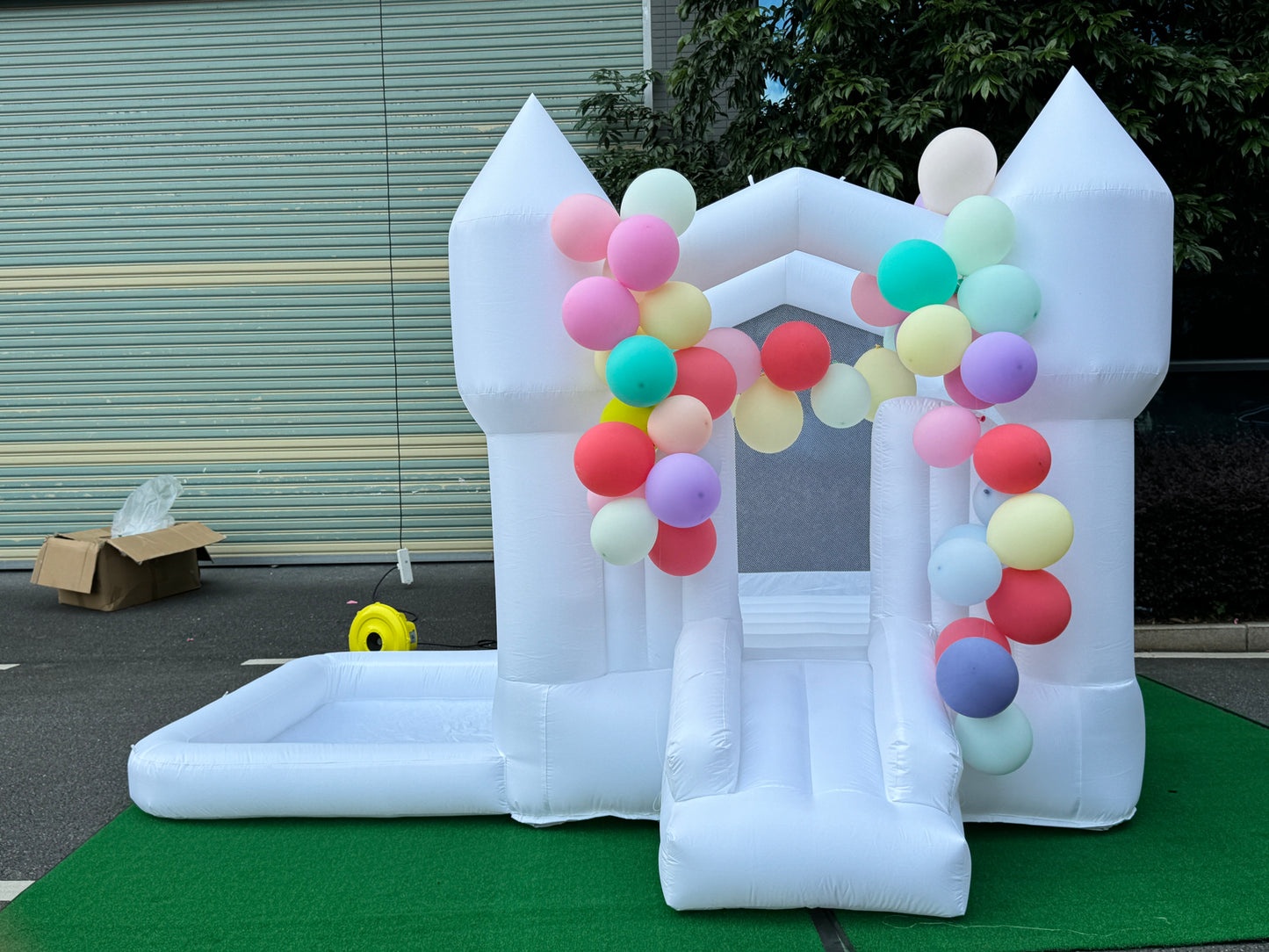 Castillo Inflable Blanco Para Eventos Y Bodas