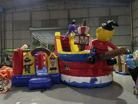 Barco De Pirata Inflable Temático