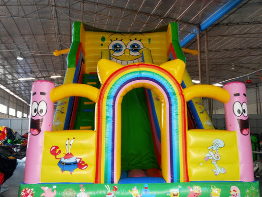 Tobogán Inflable Gigante Temático Bob Esponja