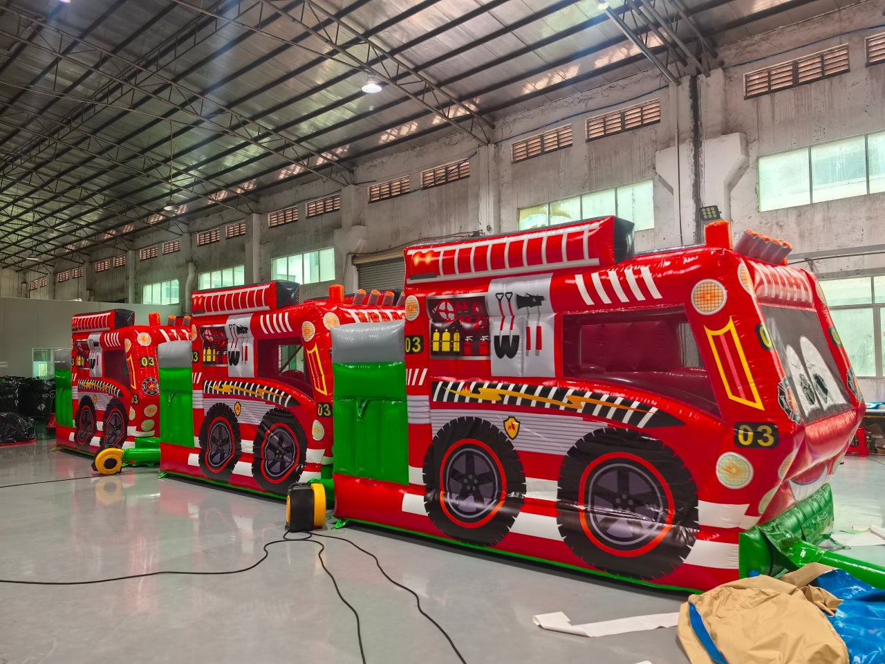 Camión De Bomberos Inflable Para Chile