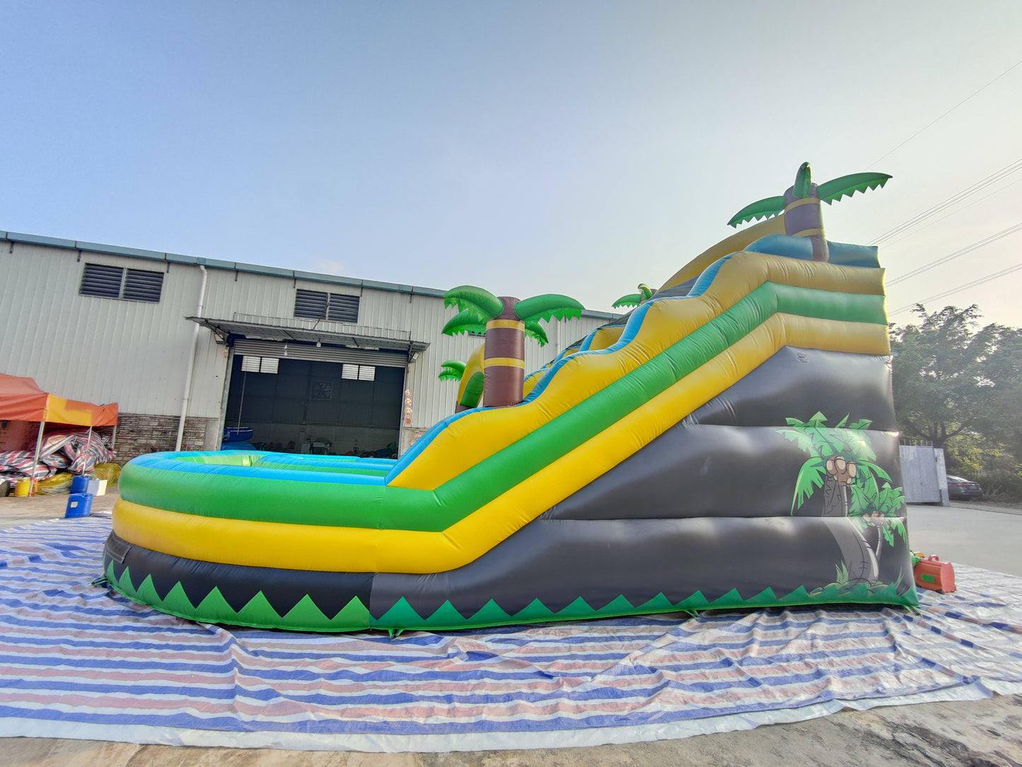 Palm Tree Inflatable Water Slide