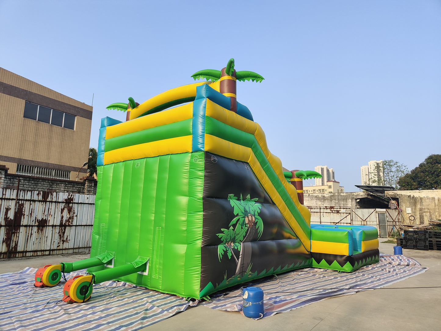 Palm Tree Inflatable Water Slide
