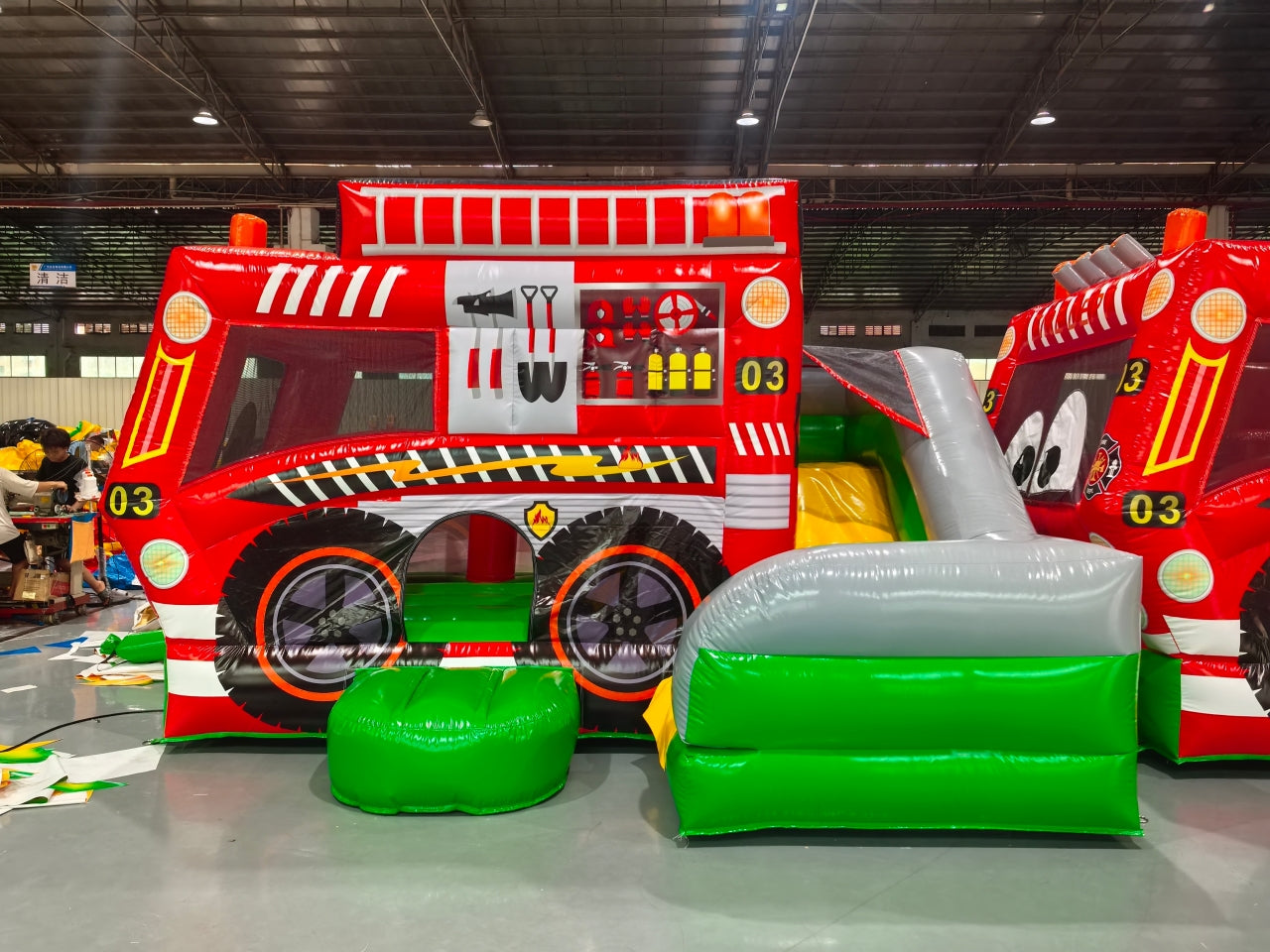 Camión De Bomberos Inflable Para Chile