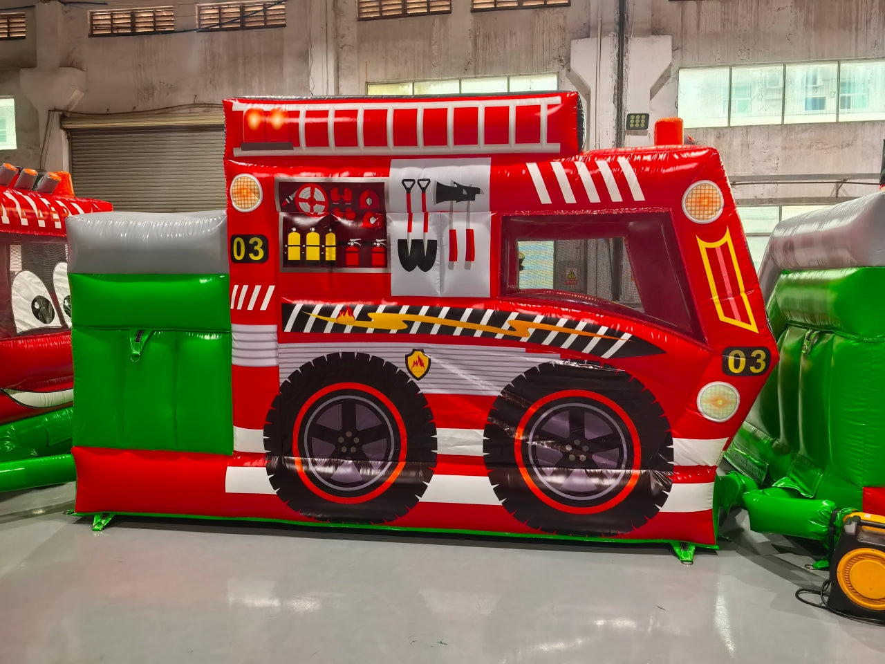 Camión De Bomberos Inflable Para Chile