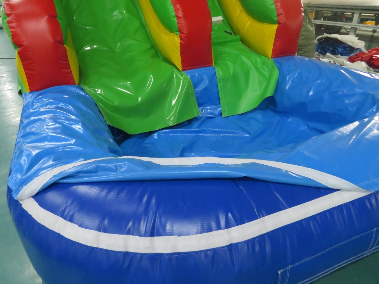 Tobogán Inflable Acuático Con Piscina