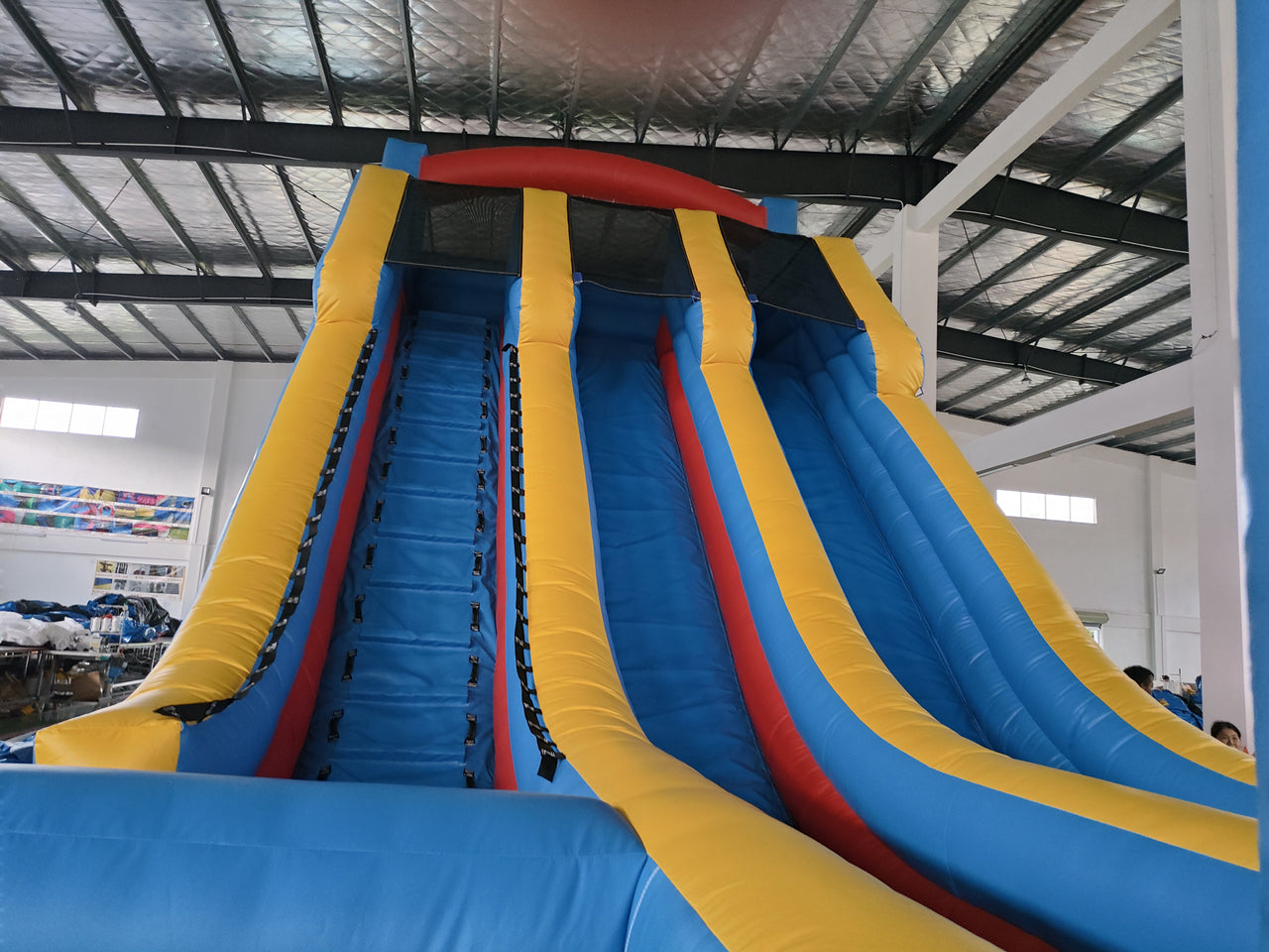 Doble Lanes Inflatable Water Slides 18mL