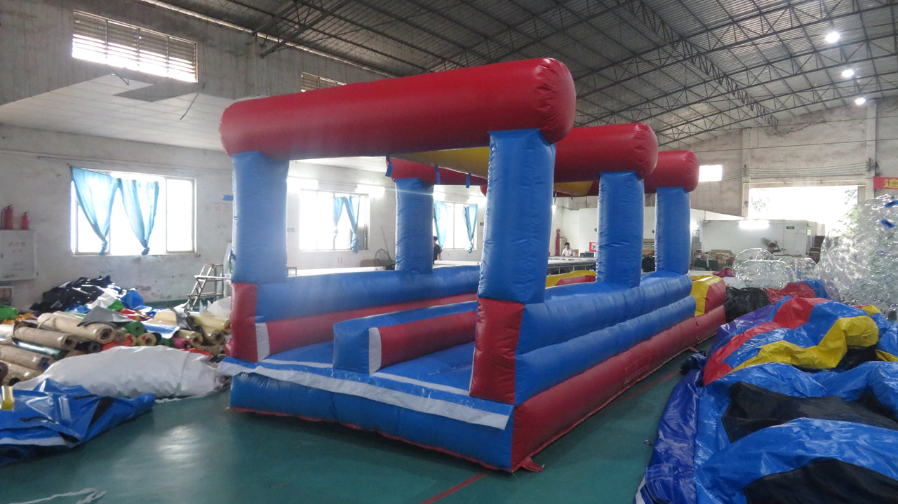 Inflatable Obstacle Course With Slide