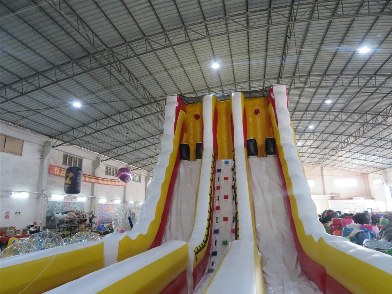 Juego Interáctivo De Esquí Inflable Doble Carriles