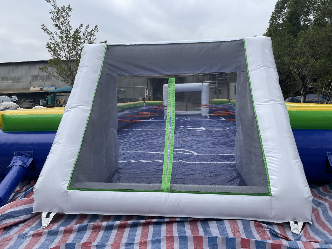 Cancha De Futbolín Inflable Para 12 Jugadores