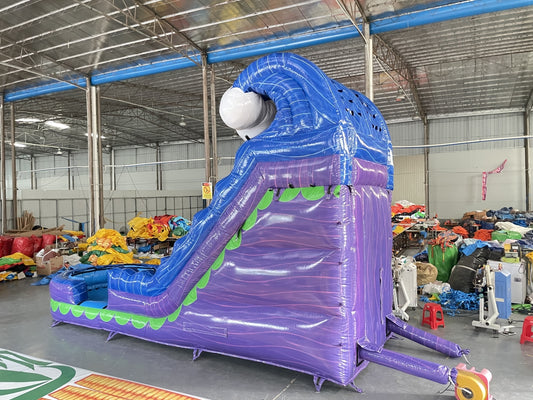 Tobogán Inflable Acuático Estilo Ola