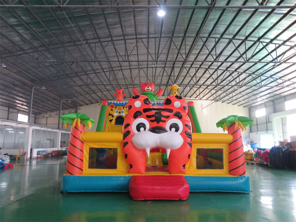 Inflatable Tiger Slide Playground Funcity