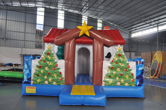 Castillo Inflable Temático Navidad