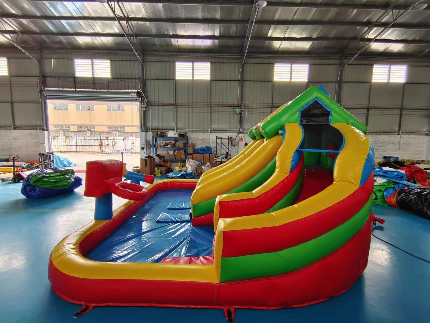 Inflatable Water Slides 3 Lanes