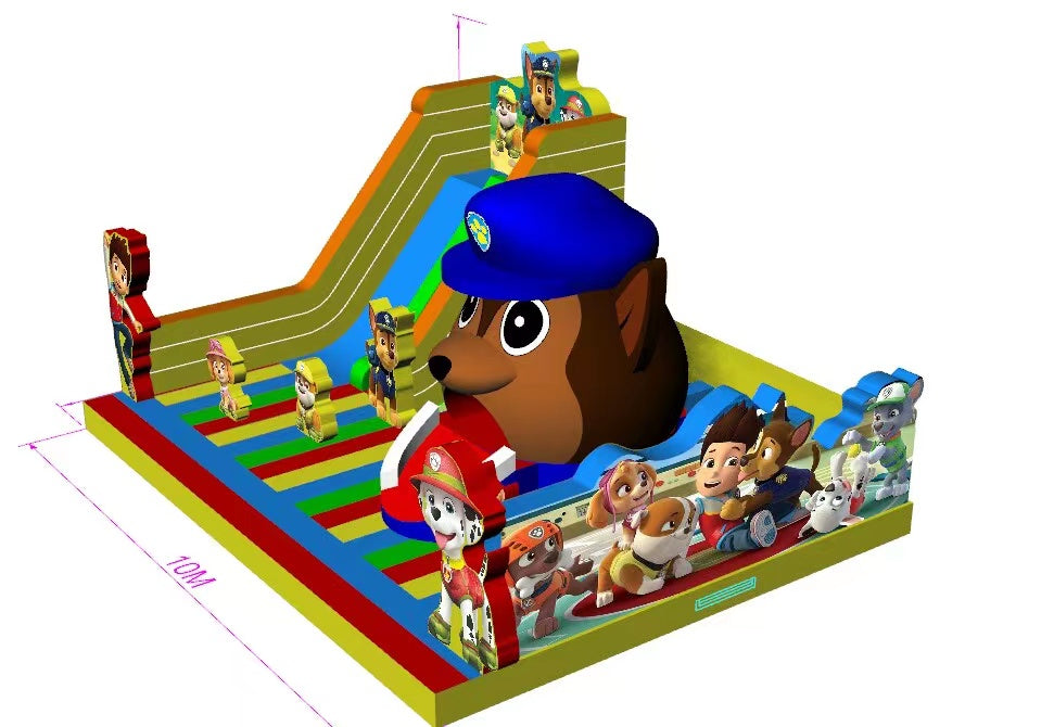 Inflatable Paw Patrol Theme Park Bouncer