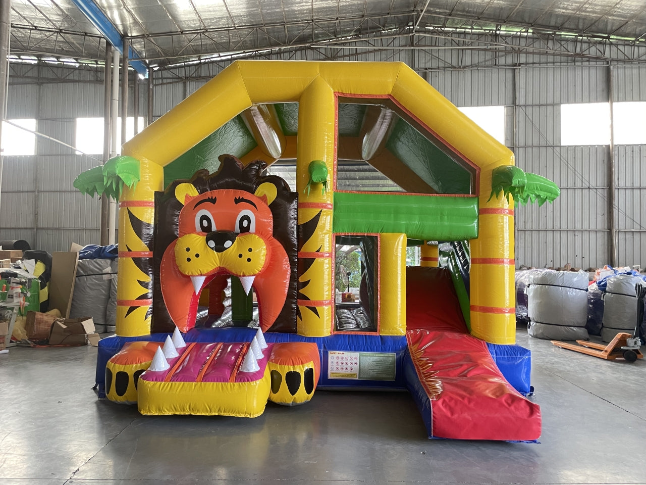 Castillo Inflable Personalizado Temático Tigre