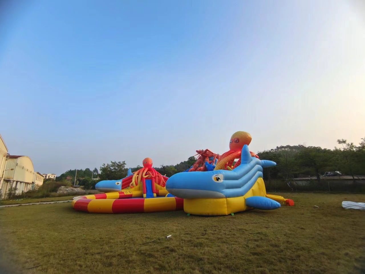 Parque Inflable Gigante Temático Pulpo