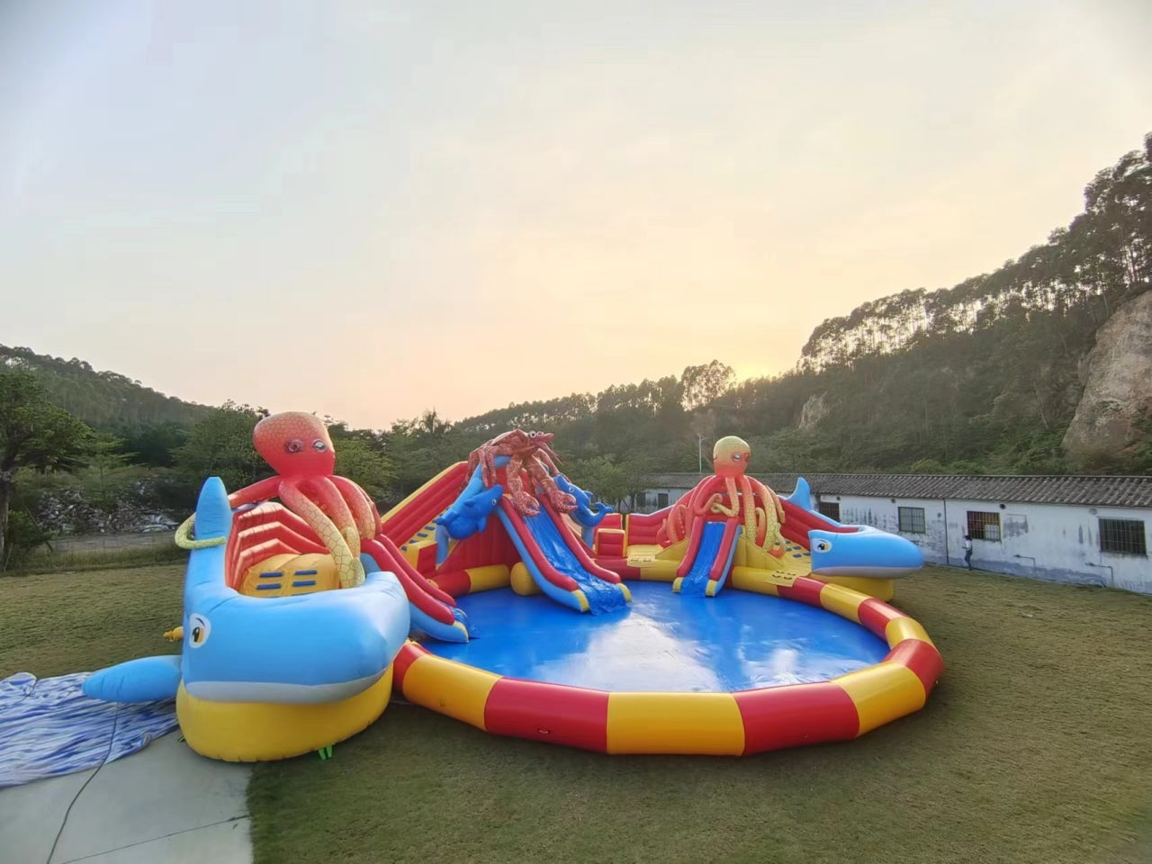 Parque Inflable Gigante Temático Pulpo