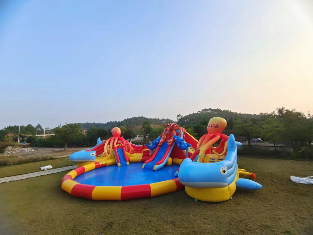 Parque Inflable Gigante Temático Pulpo