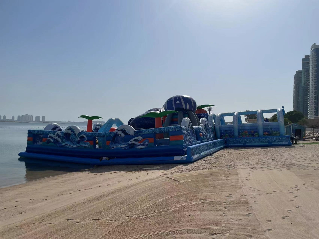 Parque Inflable Temático Acuario Flotante En El Mar