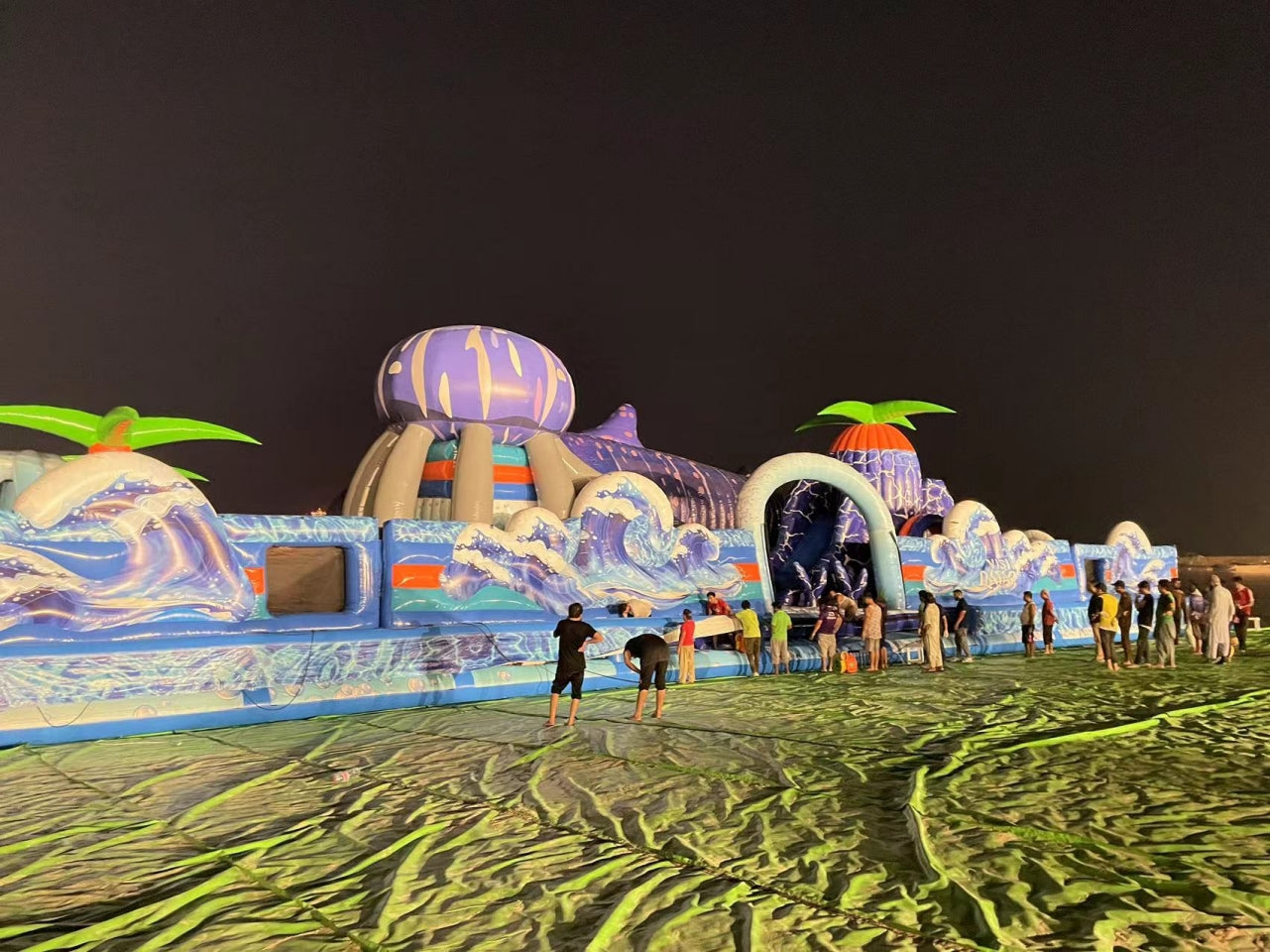 Parque Inflable Temático Acuario Flotante En El Mar