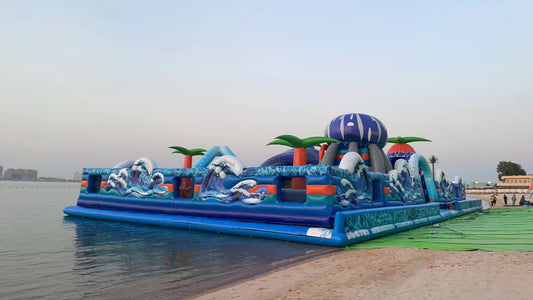 Parque Inflable Temático Acuario Flotante En El Mar