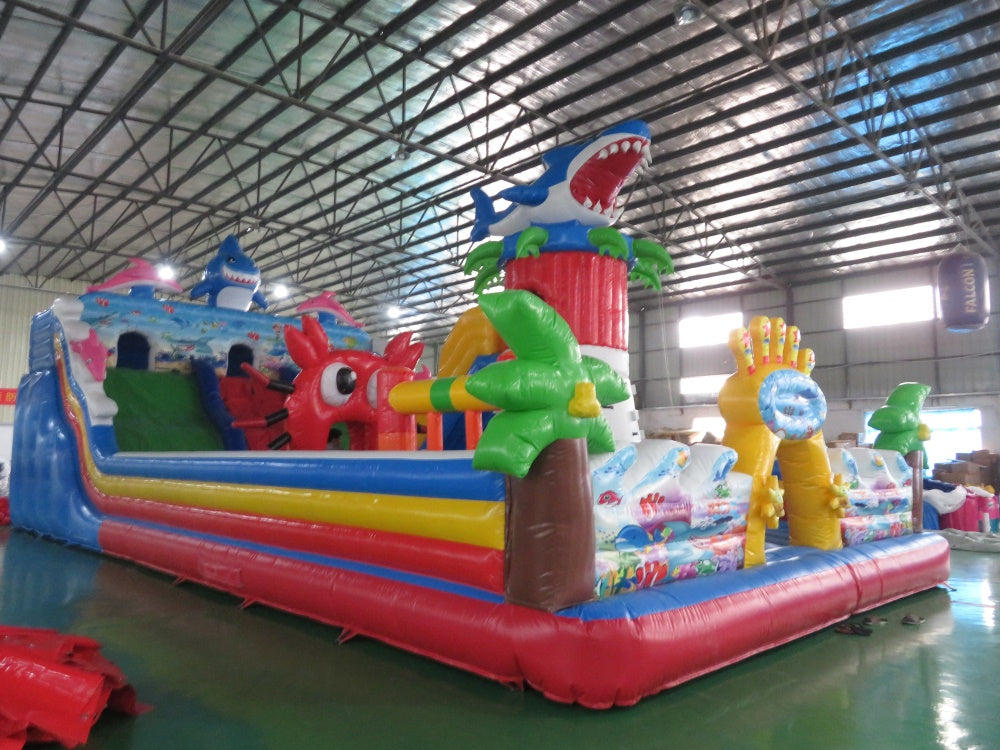 Inflatable Shark Theme Playground Funcity