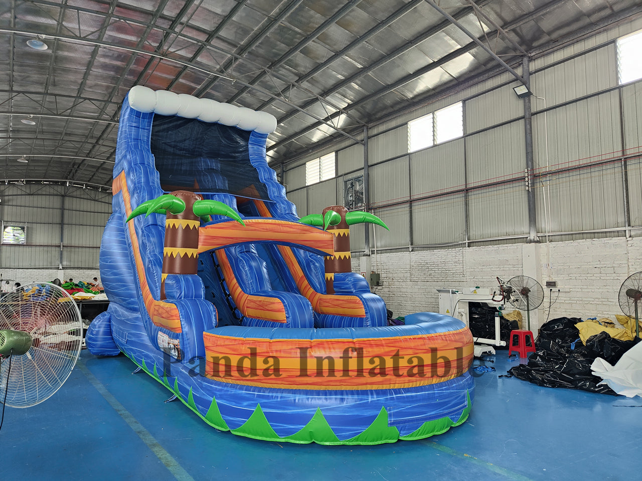 Inflatable Waveline Splash Water Slide