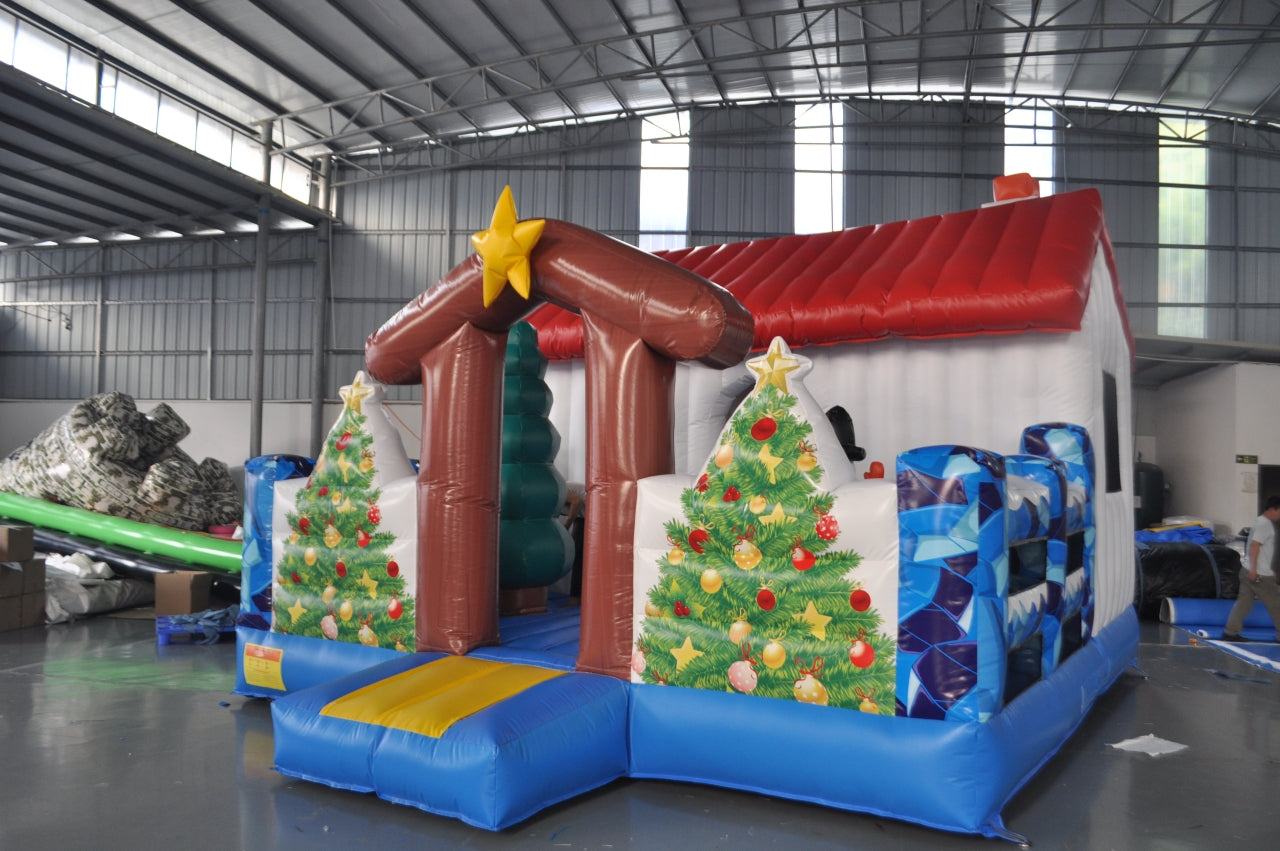 Castillo Inflable Temático Navidad