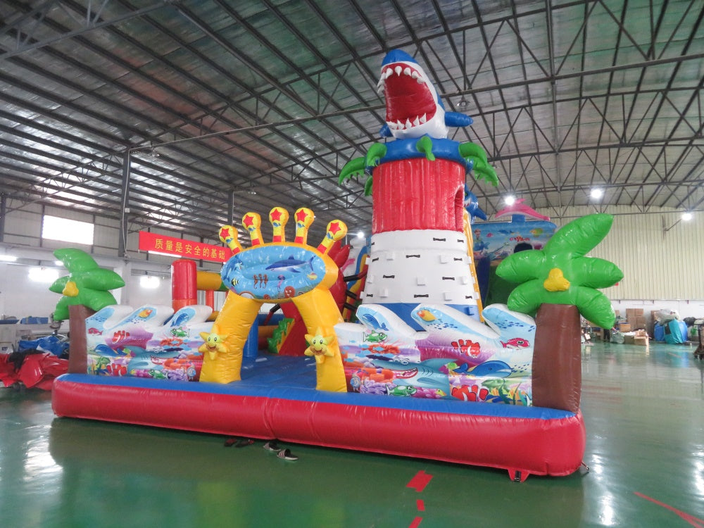 Inflatable Shark Theme Playground Funcity