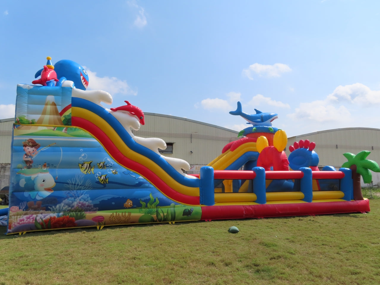 Parque Inflable Temático Acuario Y Tiburón