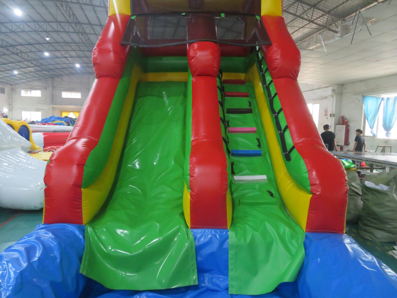 Tobogán Inflable Acuático Con Piscina