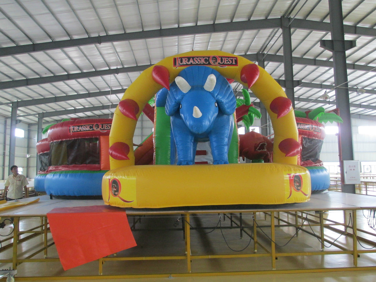 Inflatable Jurassic Quest Theme Park Funcity