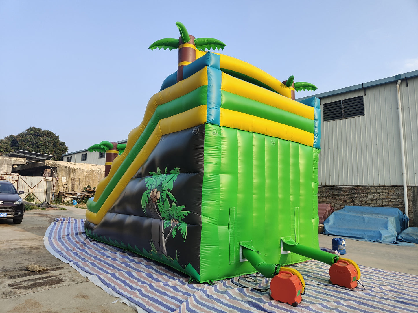 Palm Tree Inflatable Water Slide