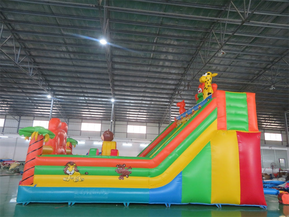 Inflatable Tiger Slide Playground Funcity