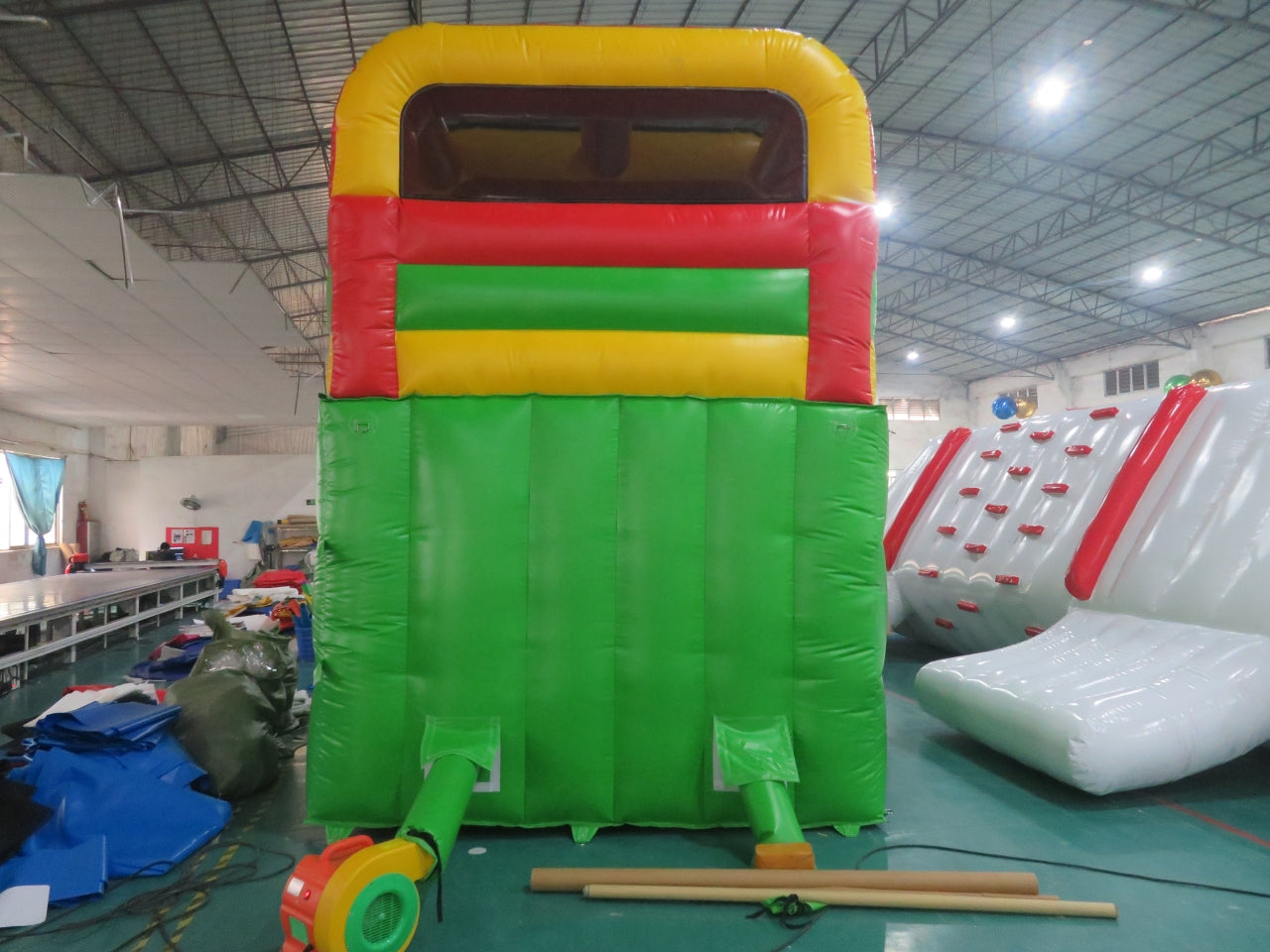 Tobogán Inflable Acuático Con Piscina