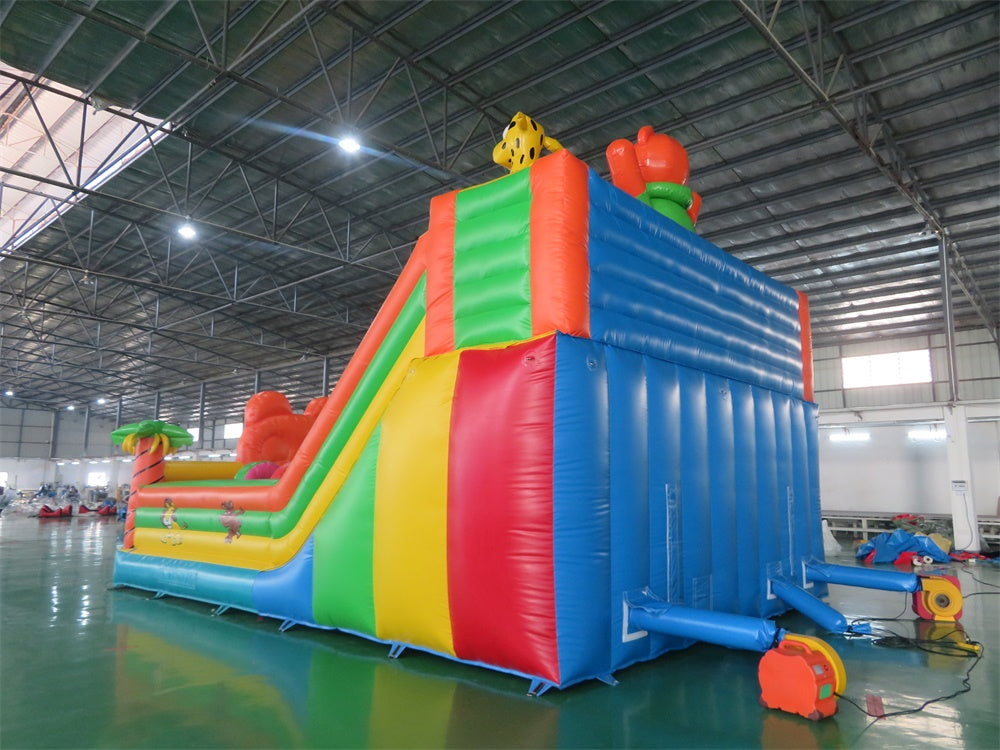 Inflatable Tiger Slide Playground Funcity