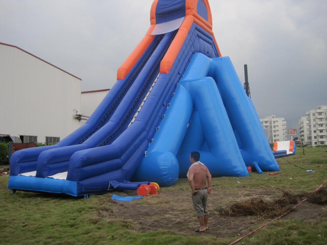 Tobogán Inflable Acuático Gigante Temático Hippo