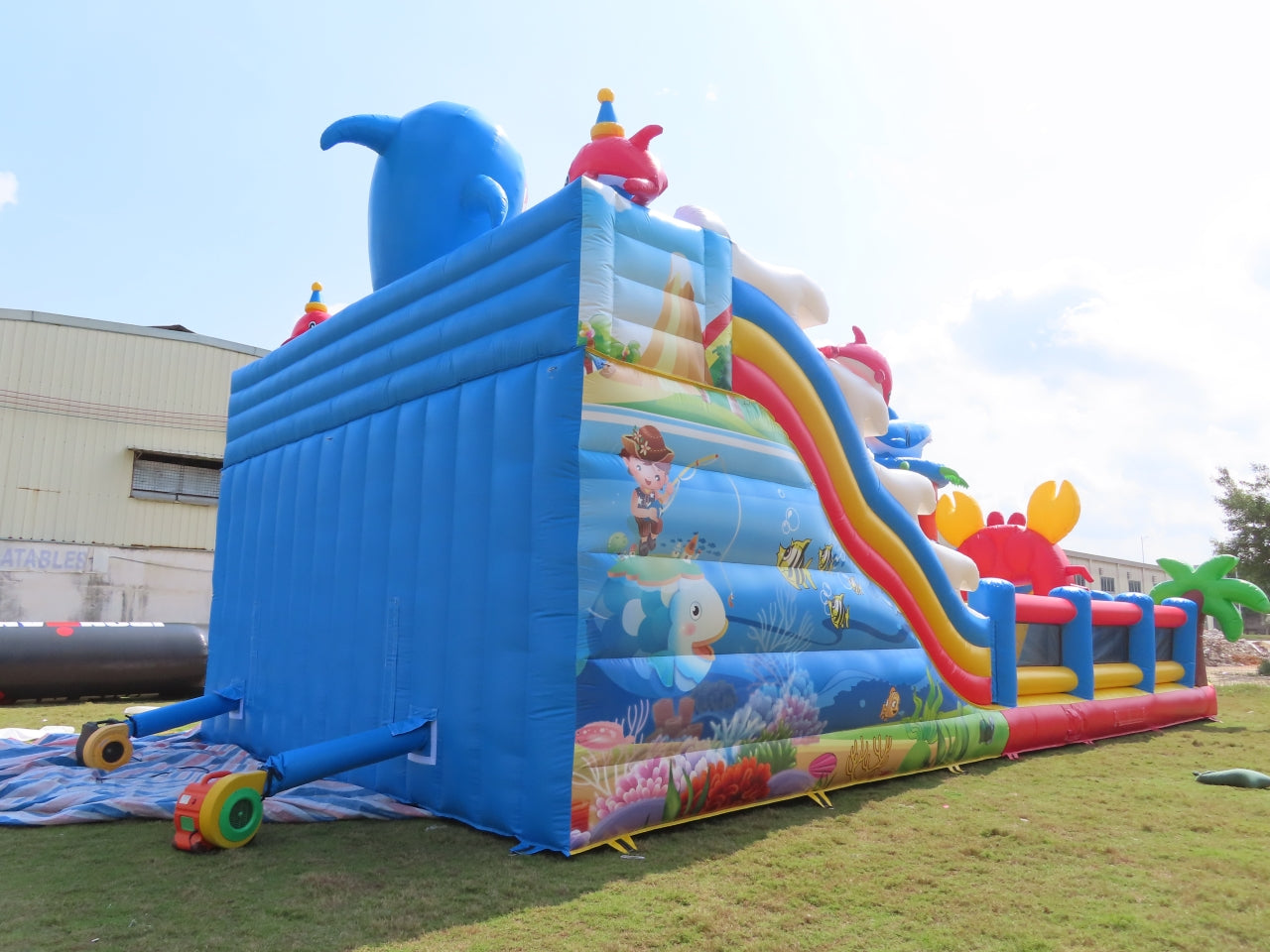 Parque Inflable Temático Acuario Y Tiburón