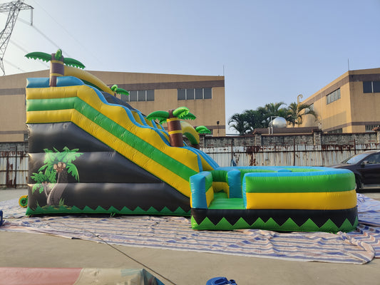 Palm Tree Inflatable Water Slide