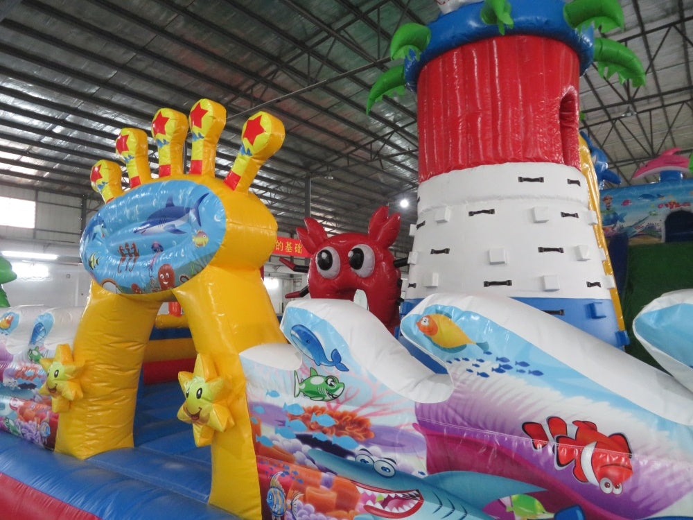 Inflatable Shark Theme Playground Funcity