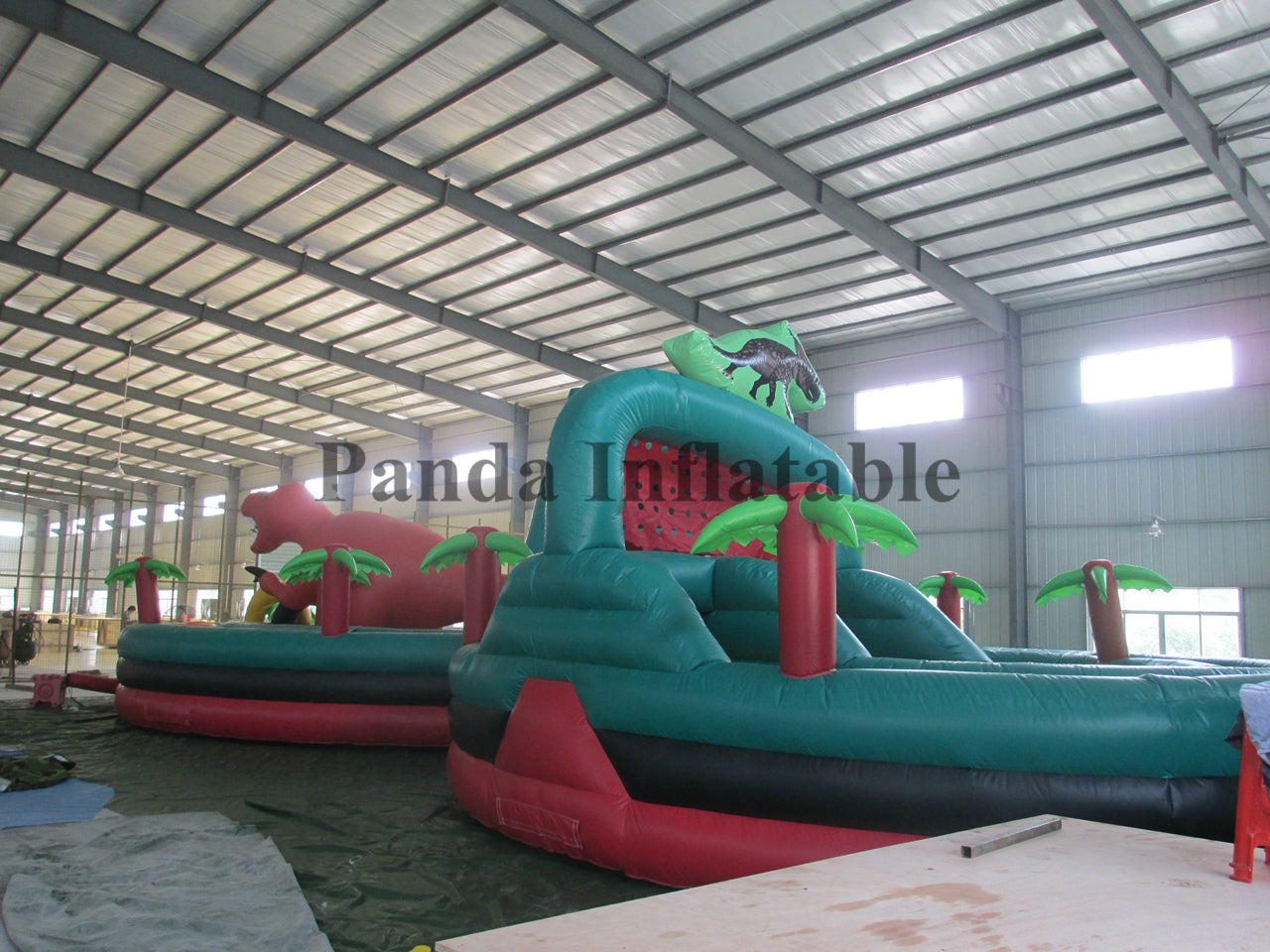 Inflatable Jurassic Quest Theme Park Funcity