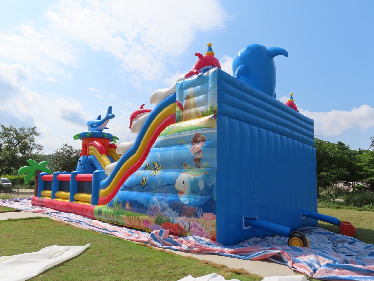 Parque Inflable Temático Acuario Y Tiburón