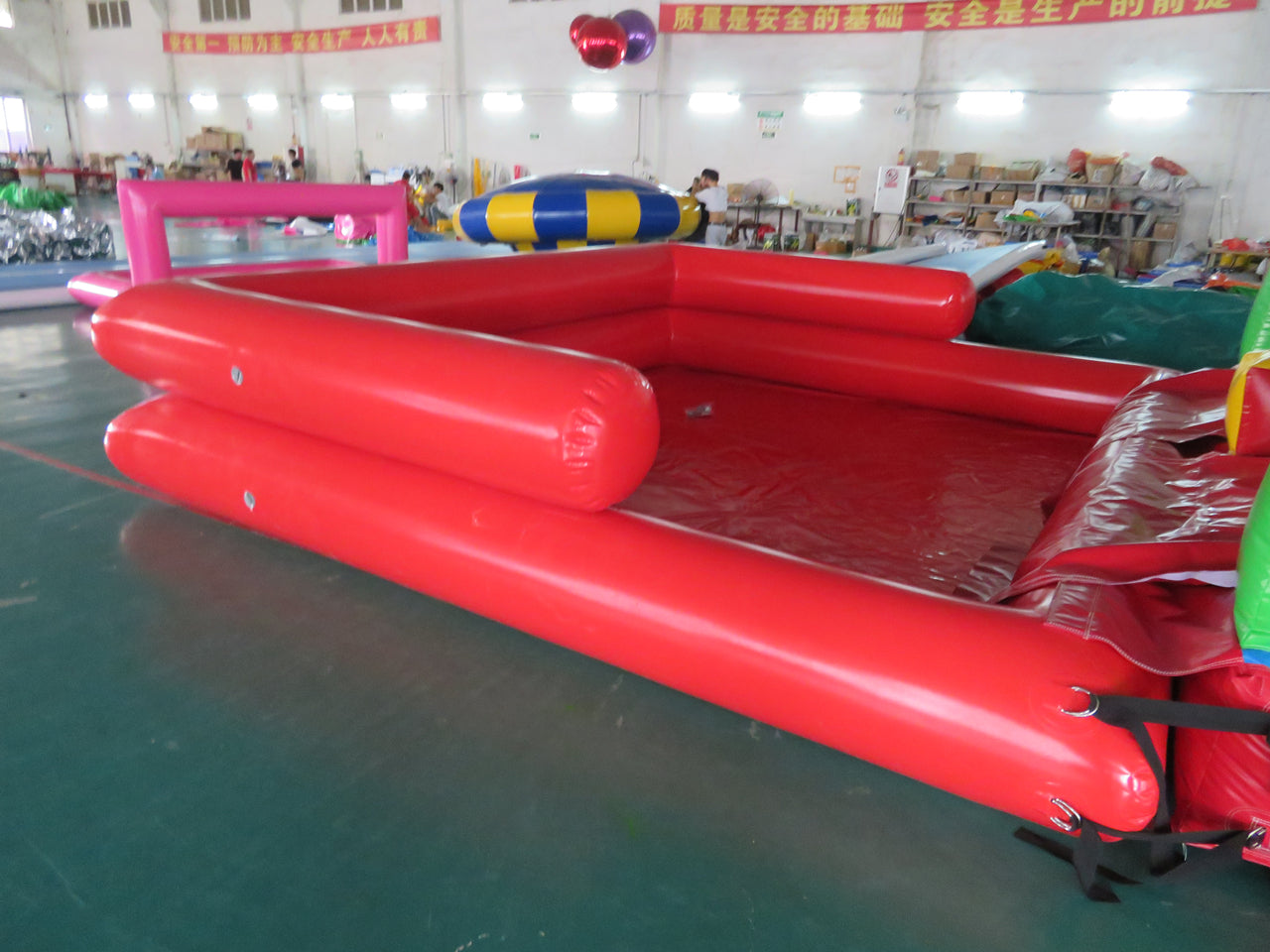 Inflatable Obstacle Course With Pool