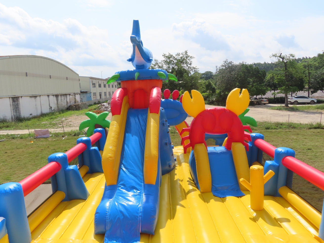 Parque Inflable Temático Acuario Y Tiburón