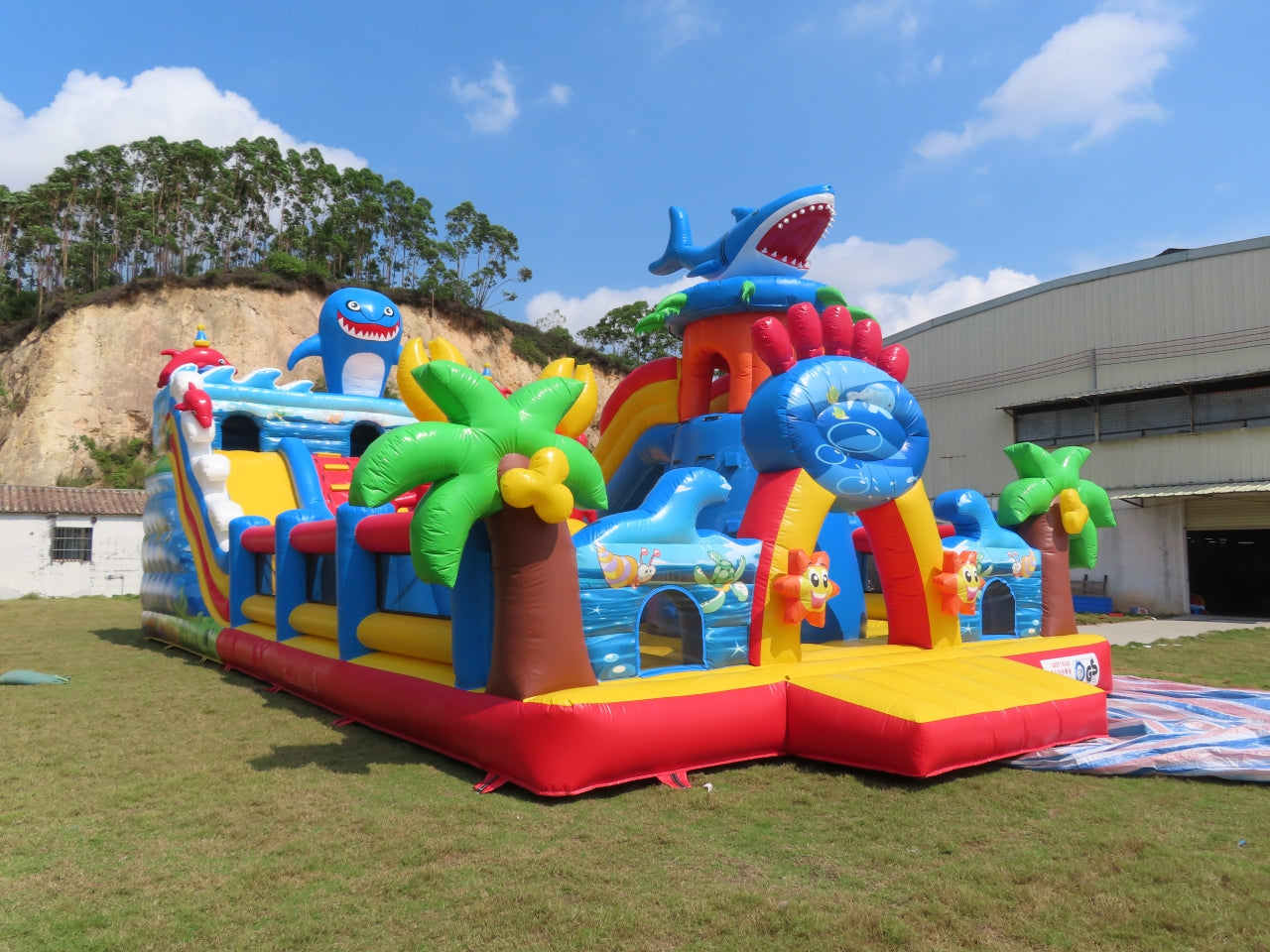 Parque Inflable Temático Acuario Y Tiburón