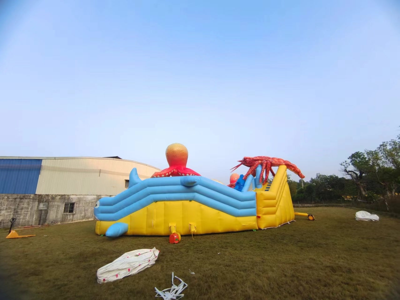 Parque Inflable Gigante Temático Pulpo